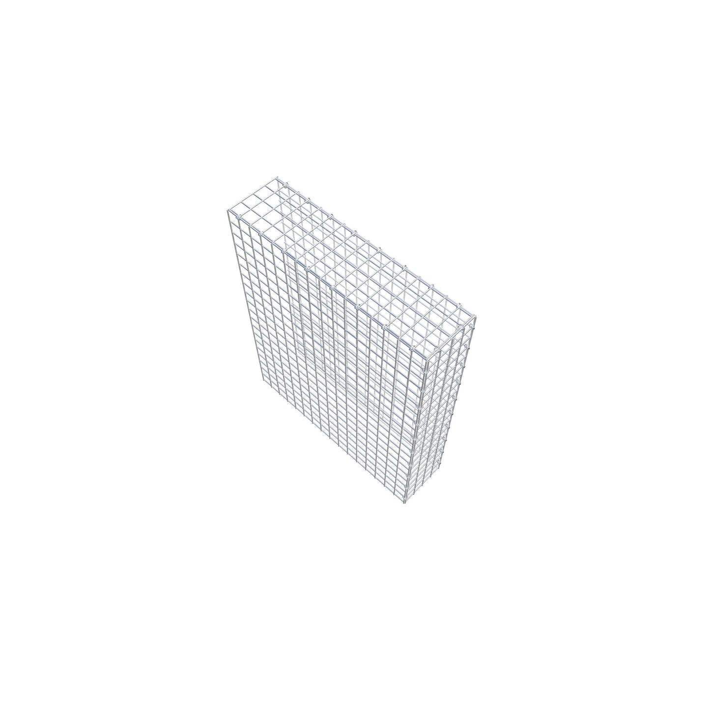 Gavión complementario de tipo 4 100 cm x 80 cm x 20 cm (L x A x P), malla 5 cm x 5 cm, anillo en C