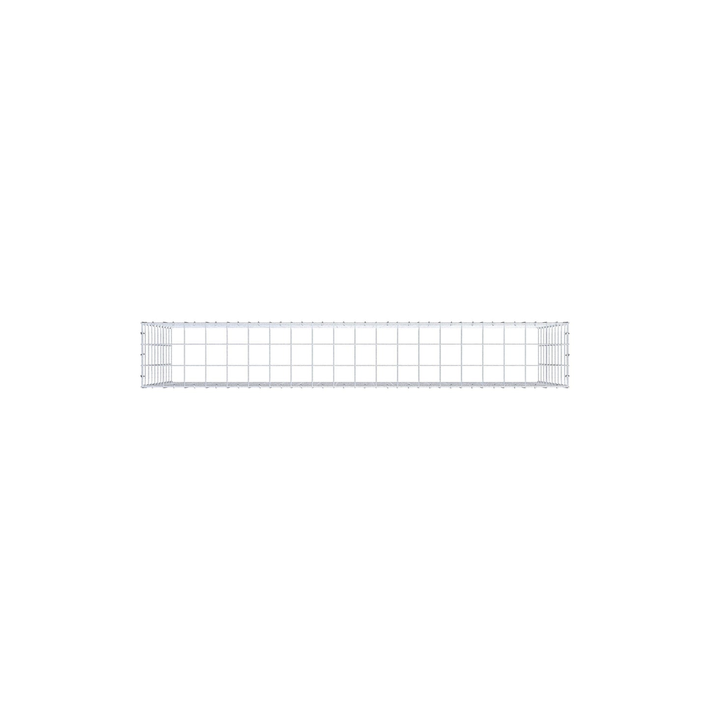 Monteret gabion type 3 200 cm x 100 cm x 30 cm (L x H x D), maskestørrelse 10 cm x 10 cm, C-ring