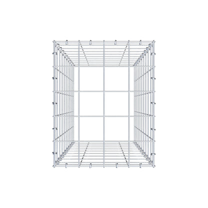 Monteret gabion type 3 100 cm x 40 cm x 50 cm (L x H x D), maskestørrelse 10 cm x 10 cm, C-ring