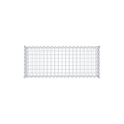 Schanskorf 100 cm x 20 cm x 40 cm (L x H x D), maaswijdte 5 cm x 5 cm, spiraalvormig
