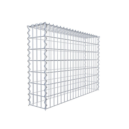 Add-on schanskorf type 3 100 cm x 70 cm x 20 cm (L x H x D), maaswijdte 5 cm x 10 cm, spiraalvormig