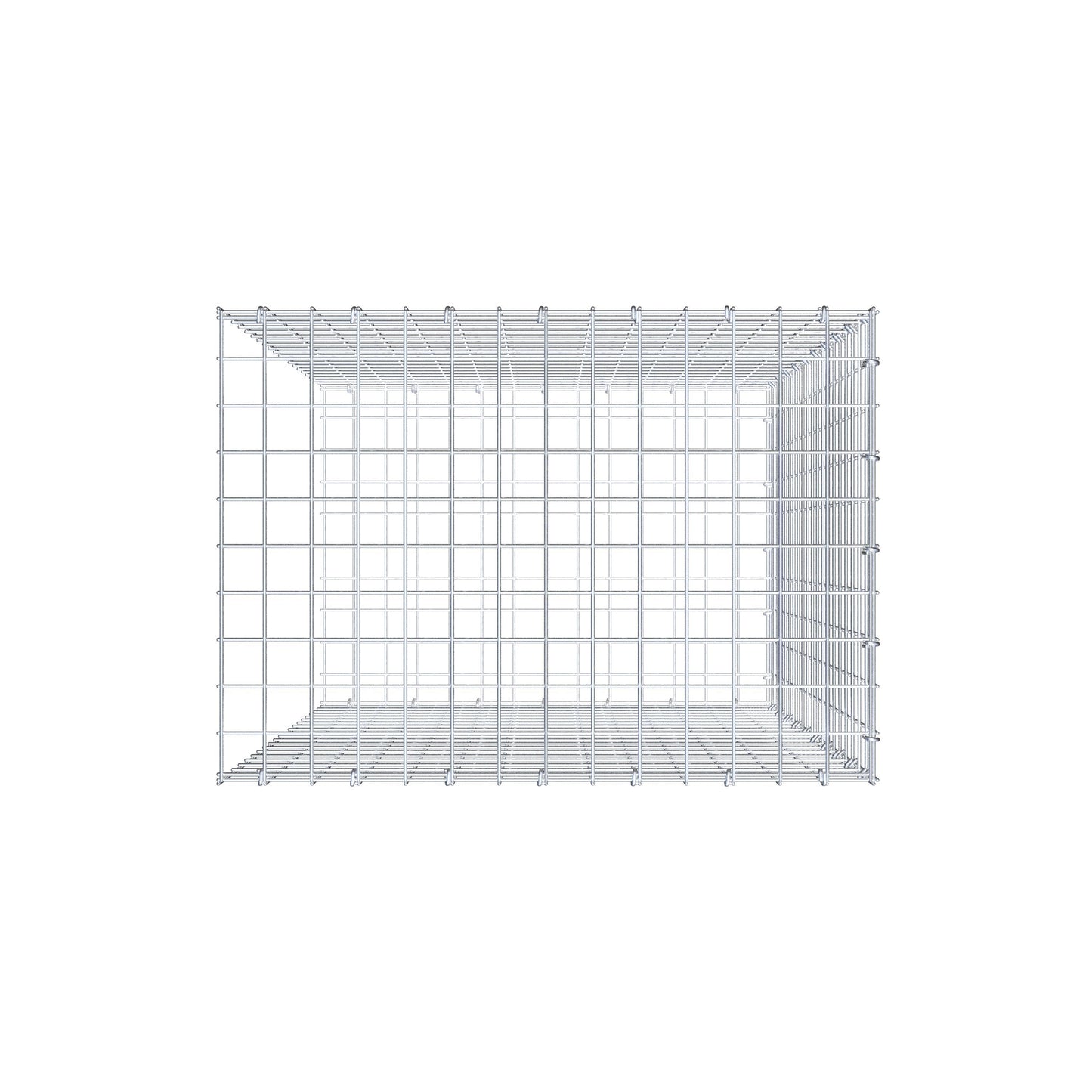 Fourche rapportée type 2 100 cm x 70 cm x 50 cm (L x H x P), mailles 5 cm x 5 cm, anneau C