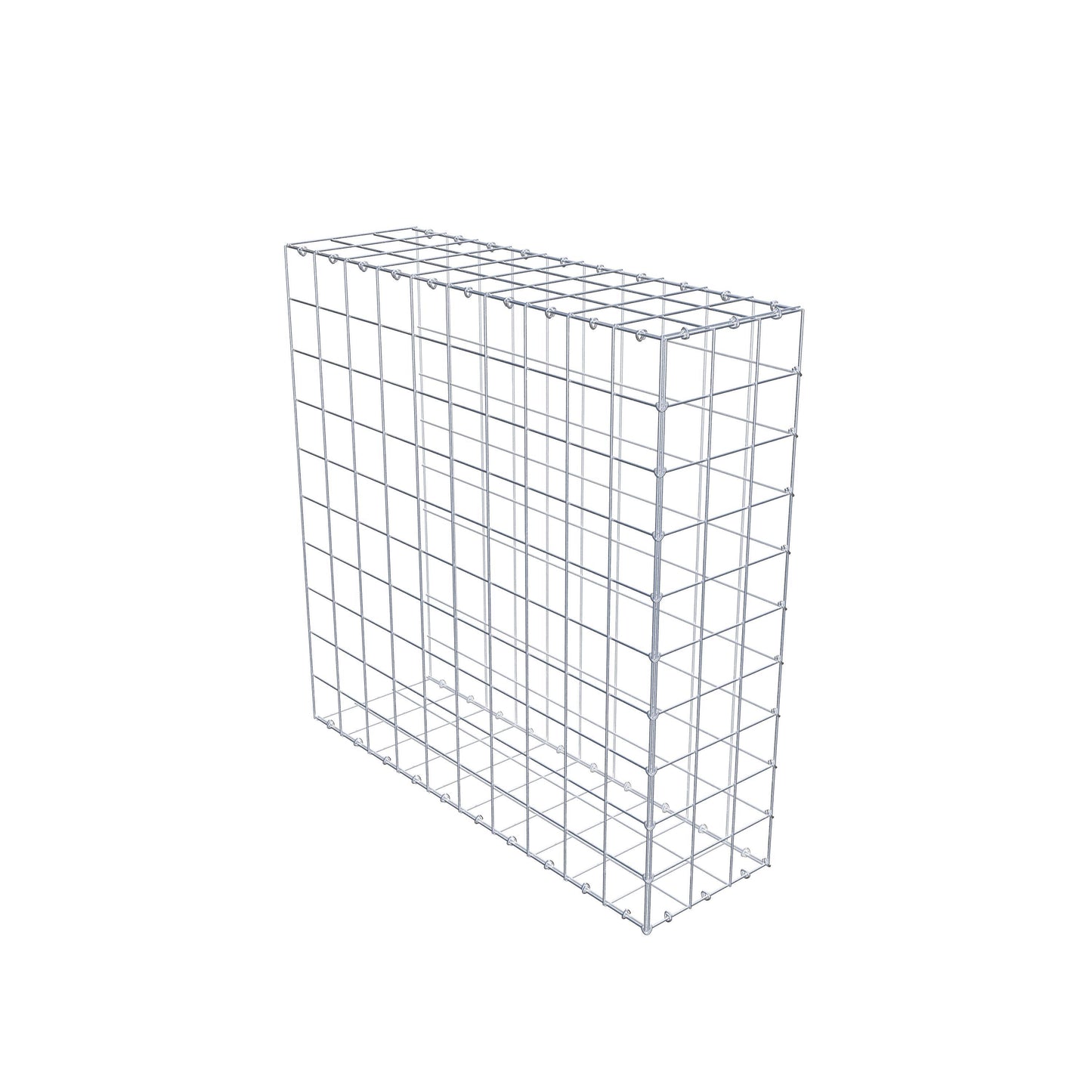 Gavión acoplable tipo 2 100 cm x 100 cm x 30 cm (L x A x P), malla 10 cm x 10 cm, anillo en C