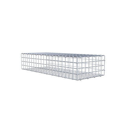 Gabbione aggiuntivo di tipo 2 100 cm x 20 cm x 40 cm (L x H x P), maglia 5 cm x 5 cm, anello a C
