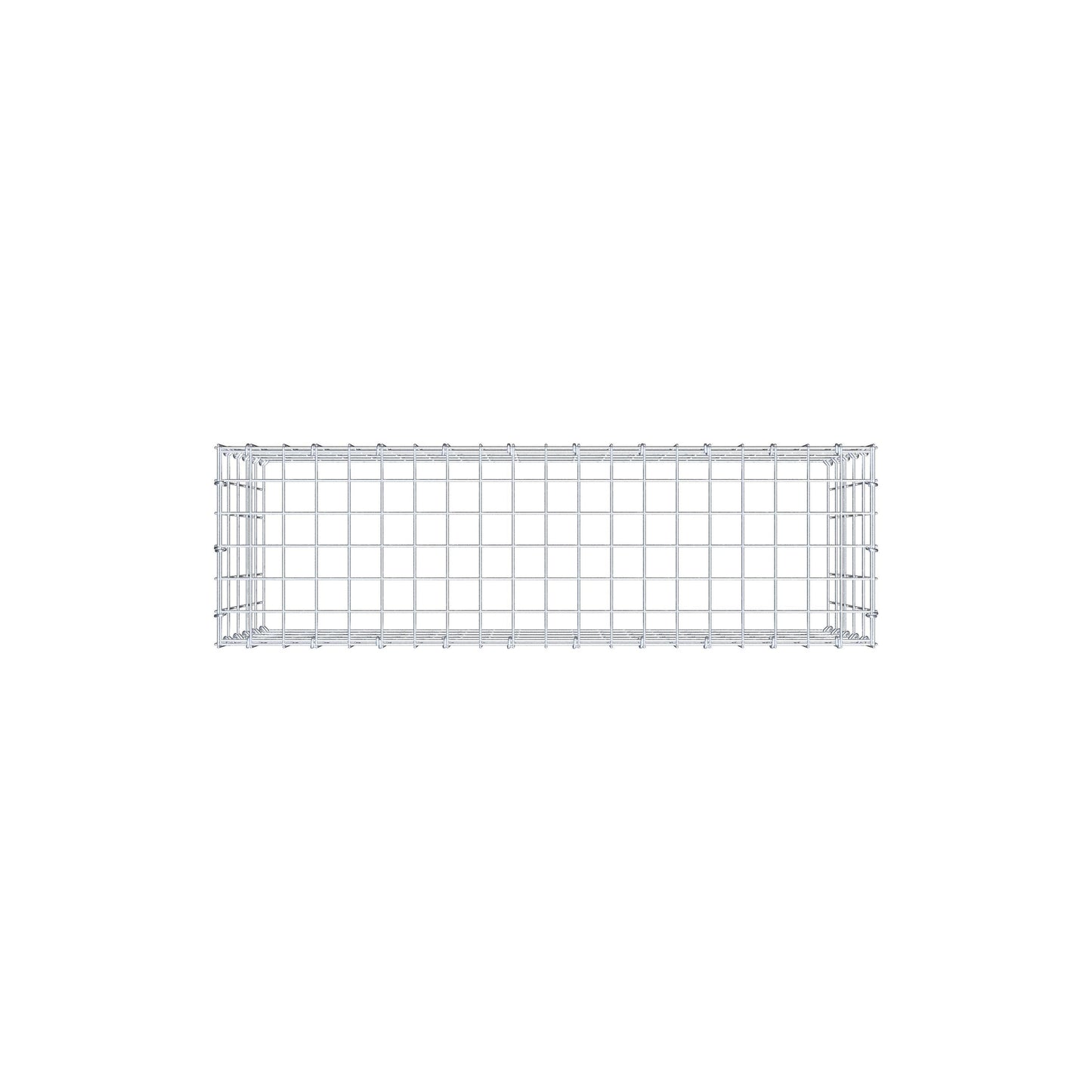 Monteret gabion type 3 100 cm x 50 cm x 30 cm (L x H x D), maskestørrelse 5 cm x 10 cm, C-ring