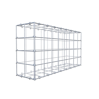 Gabion 80 cm x 40 cm x 20 cm (L x H x D), mesh size 10 cm x 10 cm, C-ring