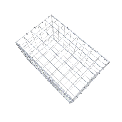 Schanskorf 80 cm x 50 cm x 50 cm (L x H x D), maaswijdte 10 cm x 10 cm, C-ring
