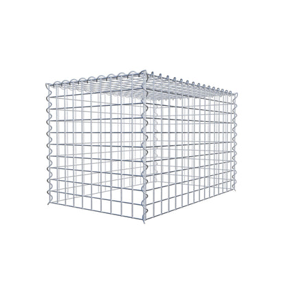 Aangegroeide schanskorf type 3 80 cm x 50 cm x 50 cm (L x H x D), maaswijdte 5 cm x 5 cm, spiraal