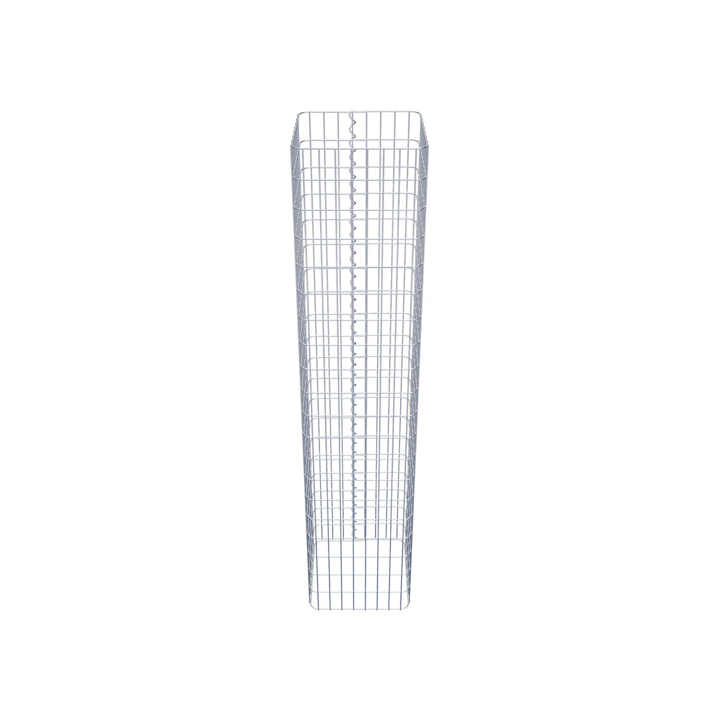 Schanskorfkolom hoekig 42 cm x 42 cm, 200 cm hoog, MW 5 cm x 10 cm