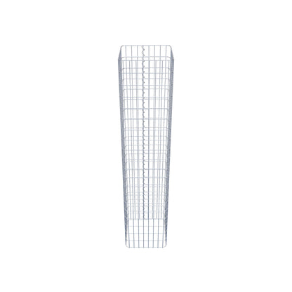 Schanskorfkolom hoekig 42 cm x 42 cm, 200 cm hoog, MW 5 cm x 10 cm