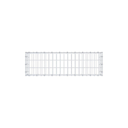 Schanskorf 100 cm x 20 cm x 30 cm (L x H x D), maaswijdte 5 x 10 cm, spiraalring