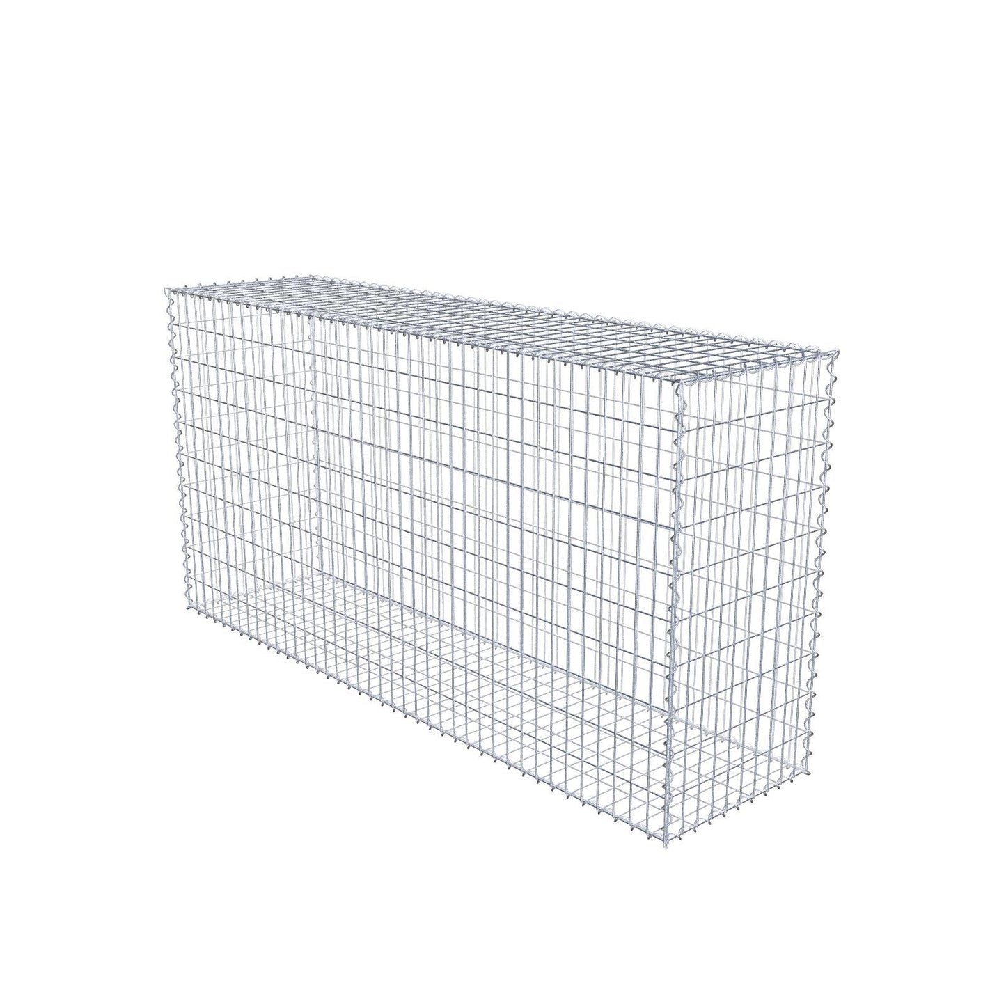 Schanskorf 200 cm x 100 cm x 50 cm (L x H x D), maaswijdte 5 cm x 10 cm, spiraalvormig