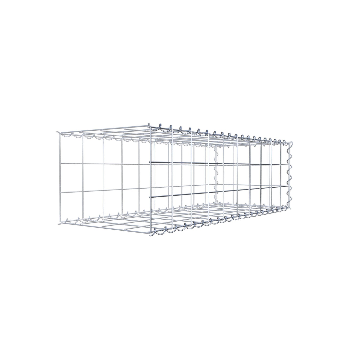 Add-on schanskorf type 2 100 cm x 30 cm x 40 cm (L x H x D), maaswijdte 10 cm x 10 cm, spiraal