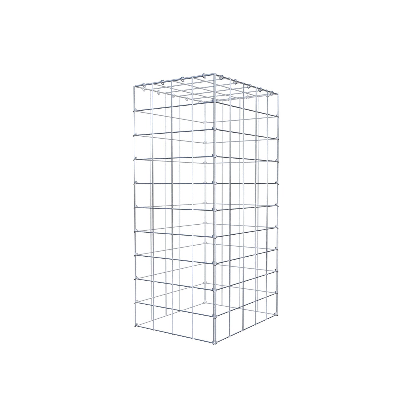 Type 3 oplegkorf 100 cm x 50 cm x 40 cm (L x H x D), maaswijdte 10 cm x 10 cm, C-ring