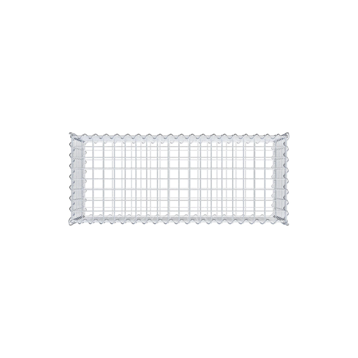 Juego de 2 gaviones de 100 cm x 40 cm x 40 cm (largo x alto x fondo), malla de 5 x 5 cm, en espiral