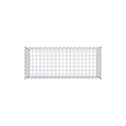 Juego de 2 gaviones de 100 cm x 40 cm x 40 cm (largo x alto x fondo), malla de 5 x 5 cm, en espiral