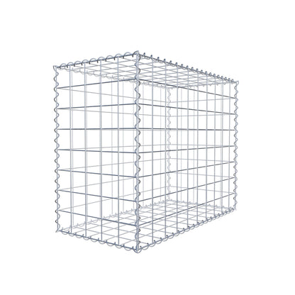 Schanskorf 100 cm x 80 cm x 50 cm (L x H x D), maaswijdte 10 cm x 10 cm, spiraalvormig