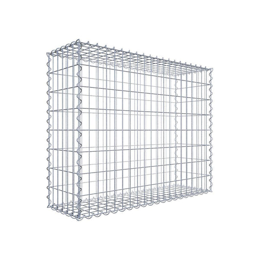 2er Set Gabionen 100 cm x 80 cm x 30 cm (L x H x T), Maschenweite 5 x 10 cm, Spirale