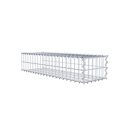Udvokset gabion type 2 100 cm x 20 cm x 30 cm (L x H x D), maskestørrelse 5 cm x 10 cm, spiral