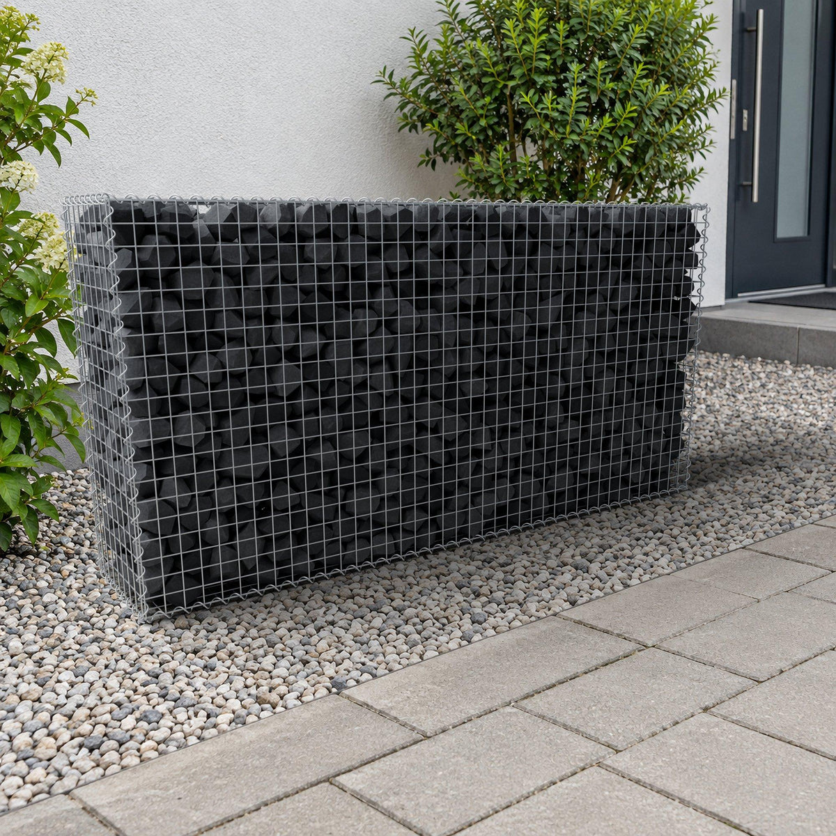 Gabione 200 cm x 100 cm x 40 cm (L x H x T), Maschenweite 5 cm x 5 cm, Spirale