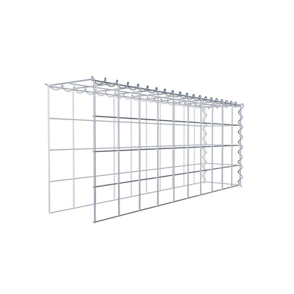 Add-on schanskorf type 4 100 cm x 40 cm x 20 cm (L x H x D), maaswijdte 10 cm x 10 cm, spiraalvormig