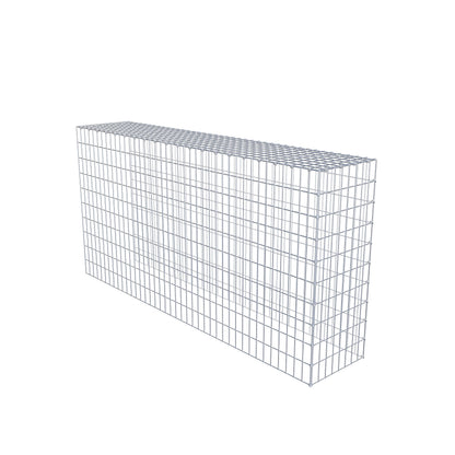 Monteret gabion type 4 200 cm x 100 cm x 40 cm (L x H x D), maskestørrelse 5 cm x 10 cm, C-ring