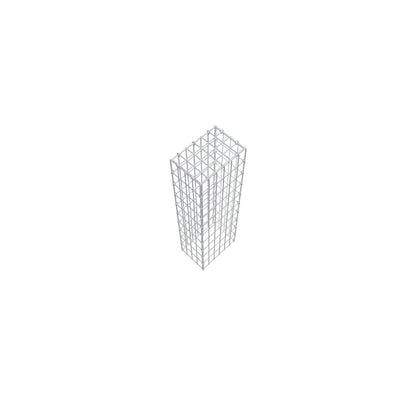 Gavión complementario de tipo 3 100 cm x 20 cm x 30 cm (L x A x P), malla 5 cm x 10 cm, anillo en C