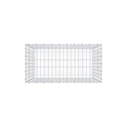 Schanskorf 100 cm x 100 cm x 50 cm (L x H x D), maaswijdte 5 x 10 cm, spiraalring