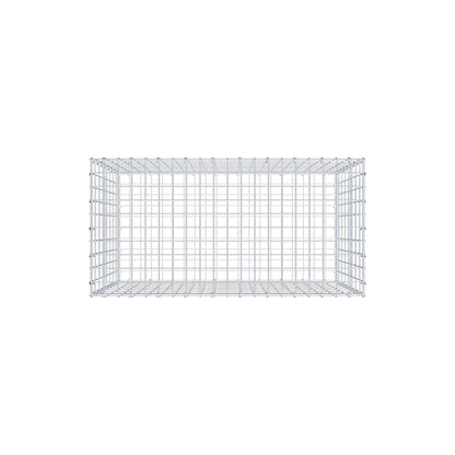 Gabião 100 cm x 80 cm x 50 cm (C x A x P), malhagem 5 cm x 10 cm, anel C
