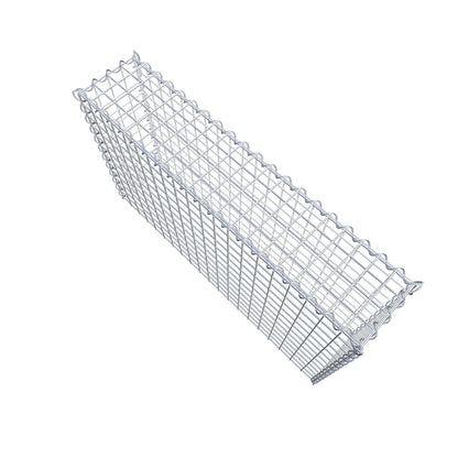 Gabbione aggiuntivo tipo 3 100 cm x 60 cm x 20 cm (L x H x P), dimensione maglia 5 cm x 5 cm, a spirale