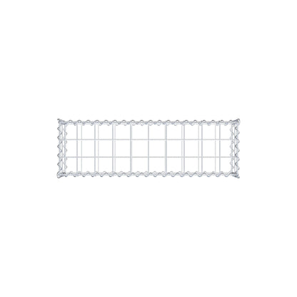 Schanskorf 100 cm x 20 cm x 30 cm (L x H x D), maaswijdte 10 cm x 10 cm, spiraalvormig