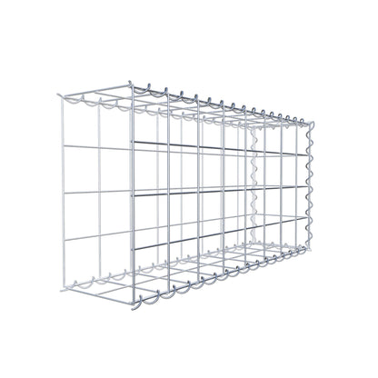 Add-on schanskorf type 2 80 cm x 40 cm x 20 cm (L x H x D), maaswijdte 10 cm x 10 cm, spiraalvormig