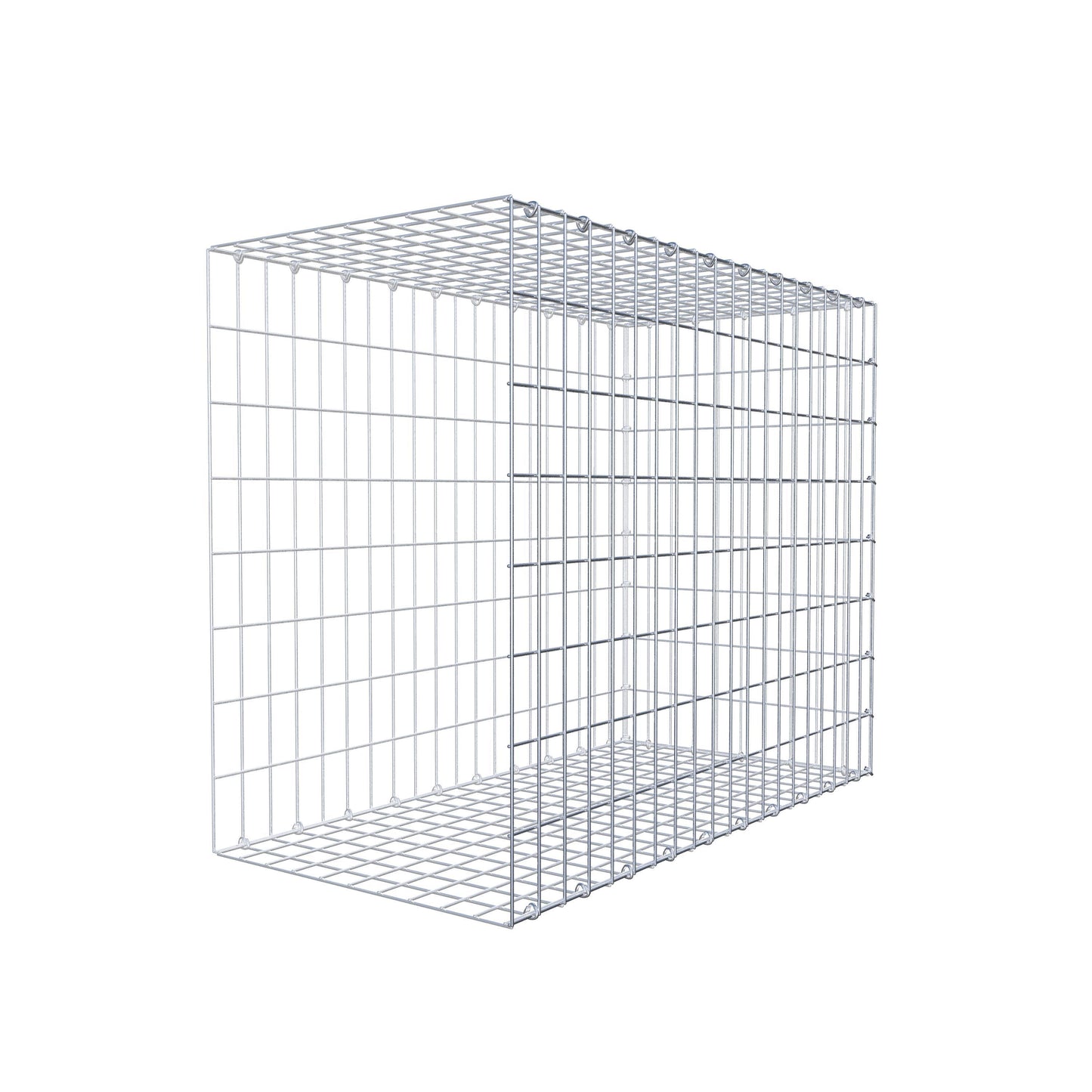 Opzetpaal type 2 100 cm x 80 cm x 50 cm, maaswijdte 5 cm x 10 cm, C-ring