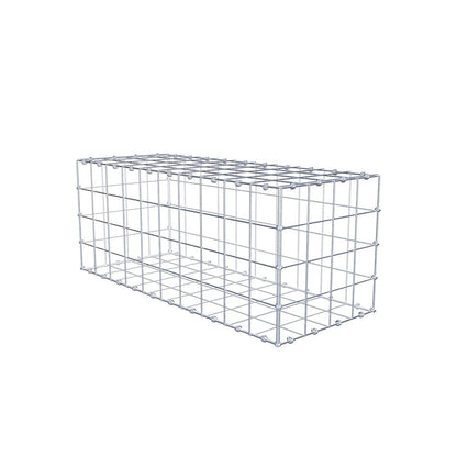 Gabion 100 cm x 40 cm x 40 cm (L x H x D), maskestørrelse 10 x 10 cm, spiralring