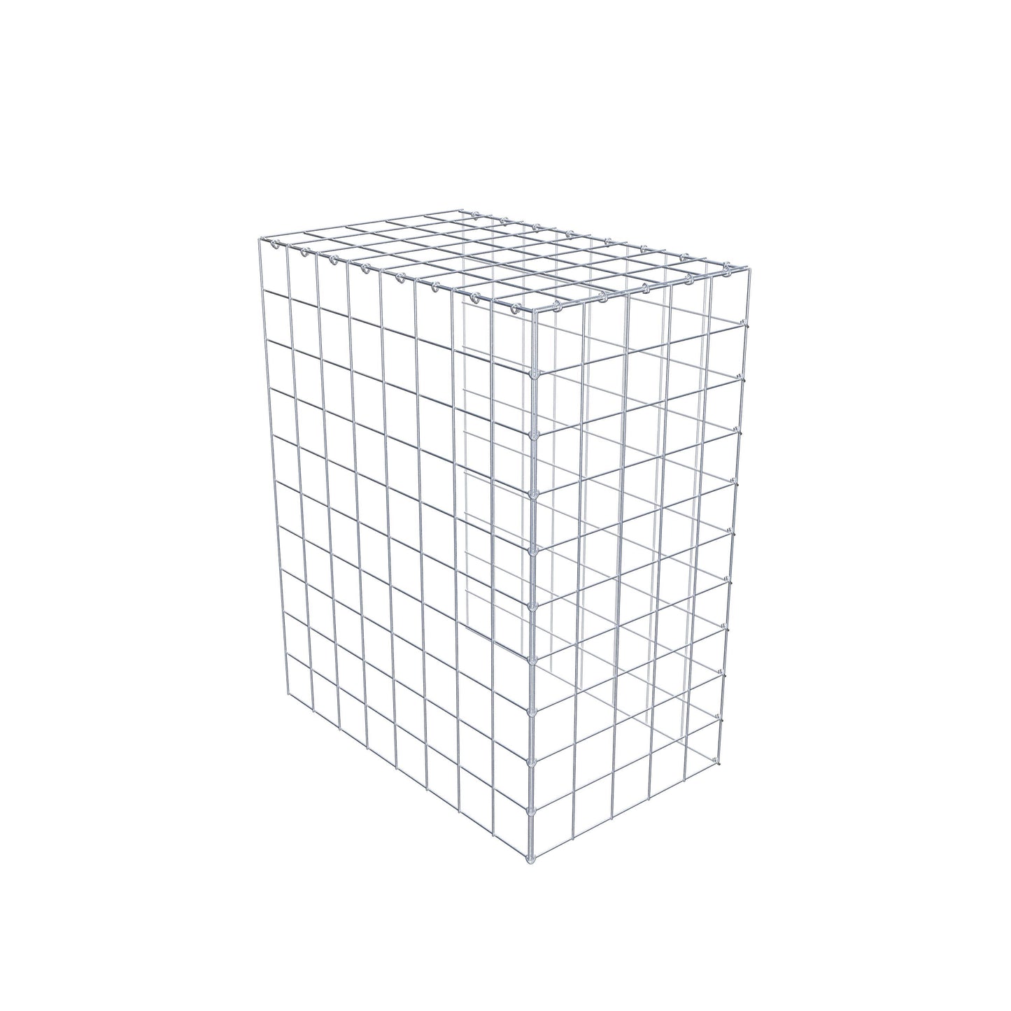 Gavión complementario de tipo 4 100 cm x 80 cm x 50 cm (L x A x P), malla 10 cm x 10 cm, anillo en C