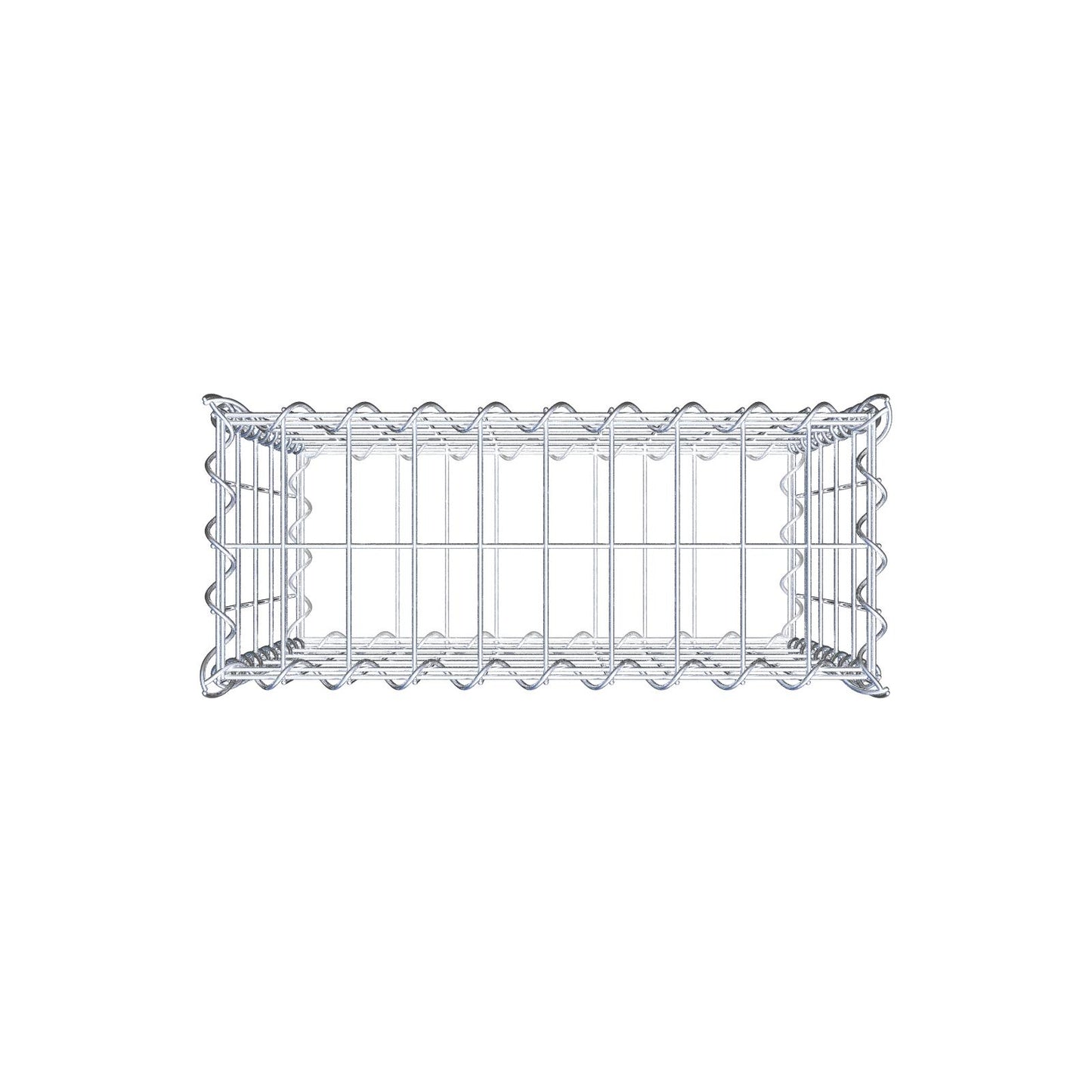 Schanskorf 50 cm x 50 cm x 20 cm (L x H x D), maaswijdte 5 cm x 10 cm, spiraal