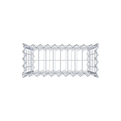 Schanskorf 50 cm x 50 cm x 20 cm (L x H x D), maaswijdte 5 cm x 10 cm, spiraal