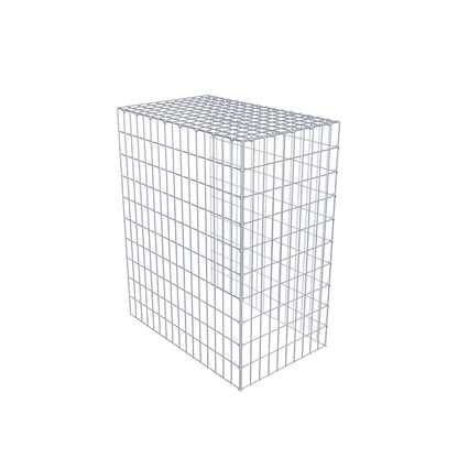 Opzetpaal type 4 100 cm x 80 cm x 50 cm (L x H x D), maaswijdte 5 cm x 10 cm, C-ring