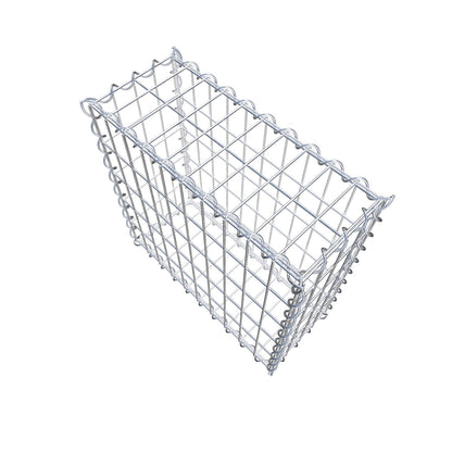 Schanskorf 50 cm x 50 cm x 20 cm (L x H x D), maaswijdte 5 cm x 10 cm, spiraal