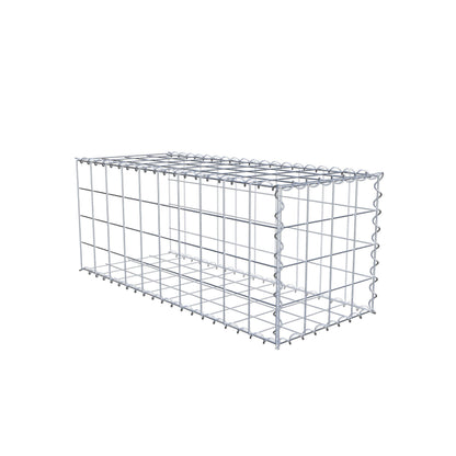 Add-on schanskorf type 2 100 cm x 40 cm x 40 cm (L x H x D), maaswijdte 10 cm x 10 cm, spiraal