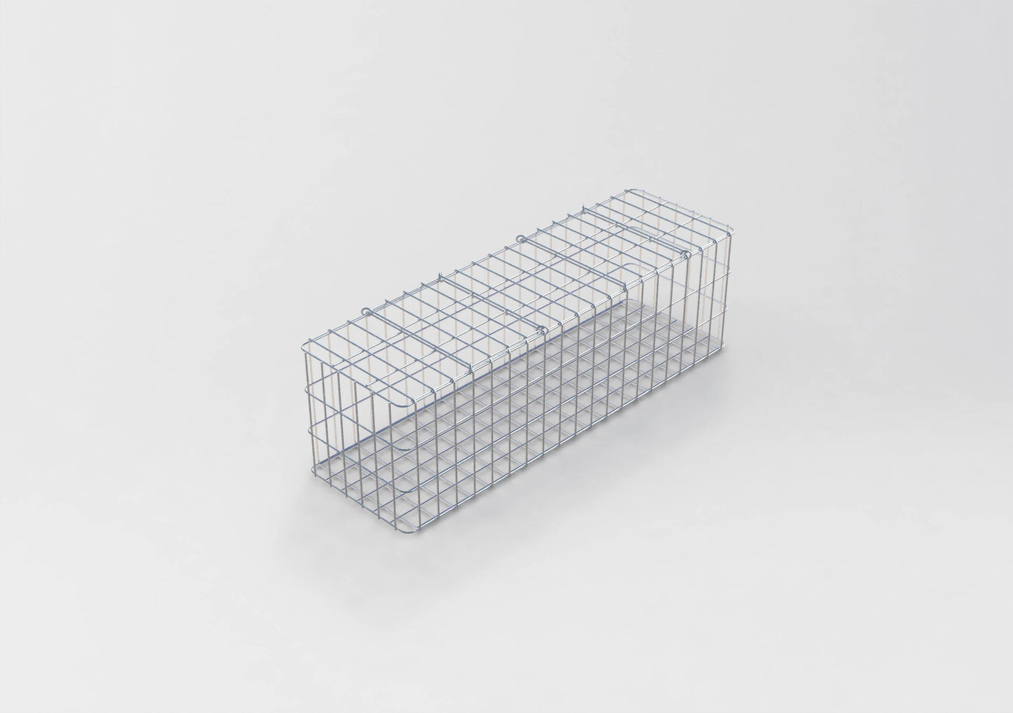 Gabbione zincato a caldo 102 cm x 32 cm x 32 cm, maglia 5 cm x 10 cm, completamente saldato