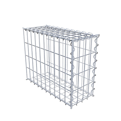 Aangegroeide schanskorf type 2 50 cm x 40 cm x 20 cm (L x H x D), maaswijdte 5 cm x 10 cm, spiraal