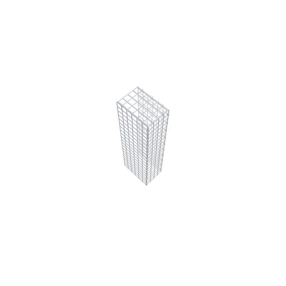 Bevestigbare schanskorf type 4 100 cm x 30 cm x 20 cm (L x H x D), maaswijdte 5 cm x 5 cm, C-ring