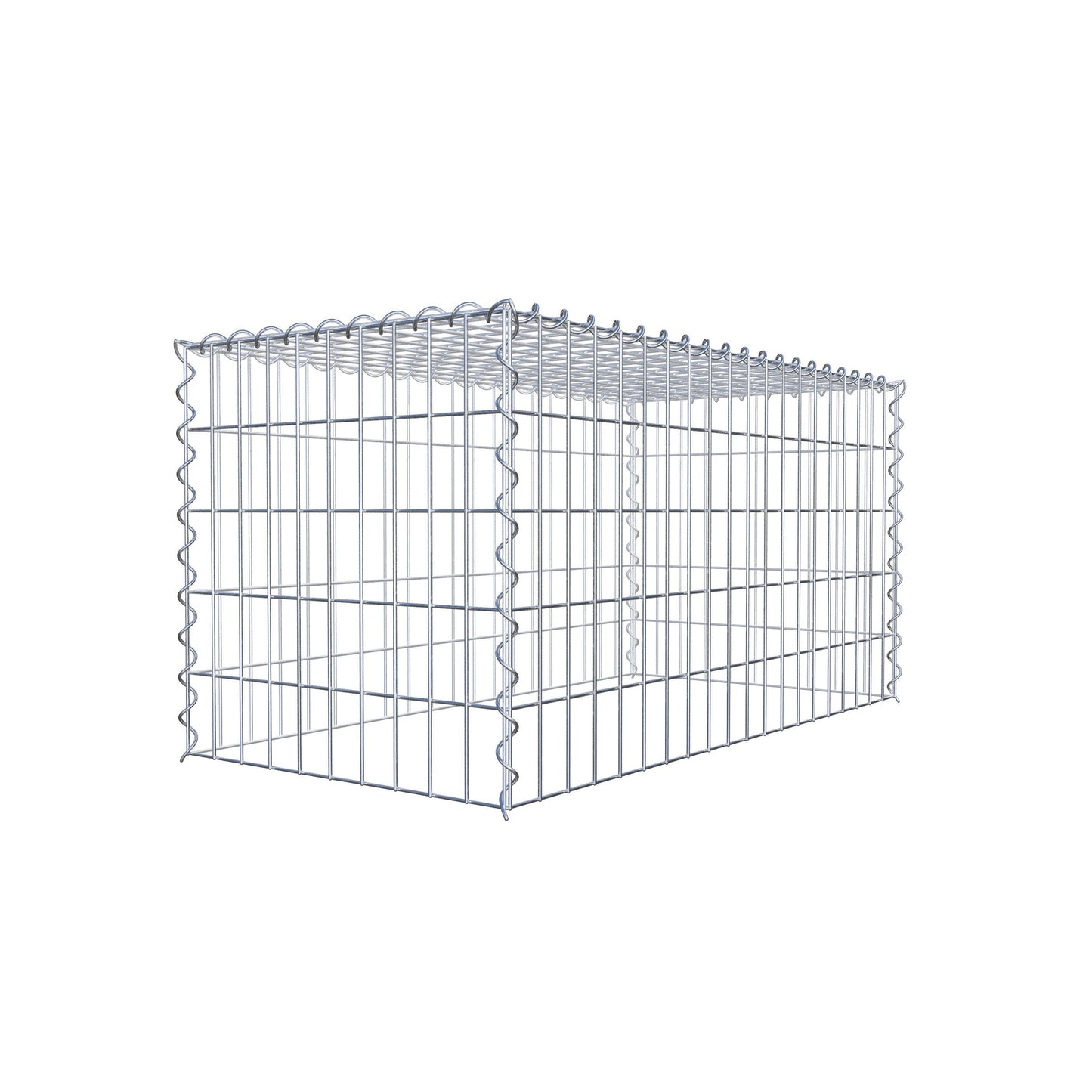 Gabion rapporté type 3 100 cm x 50 cm x 50 cm (L x H x P), mailles 5 cm x 10 cm, spirale