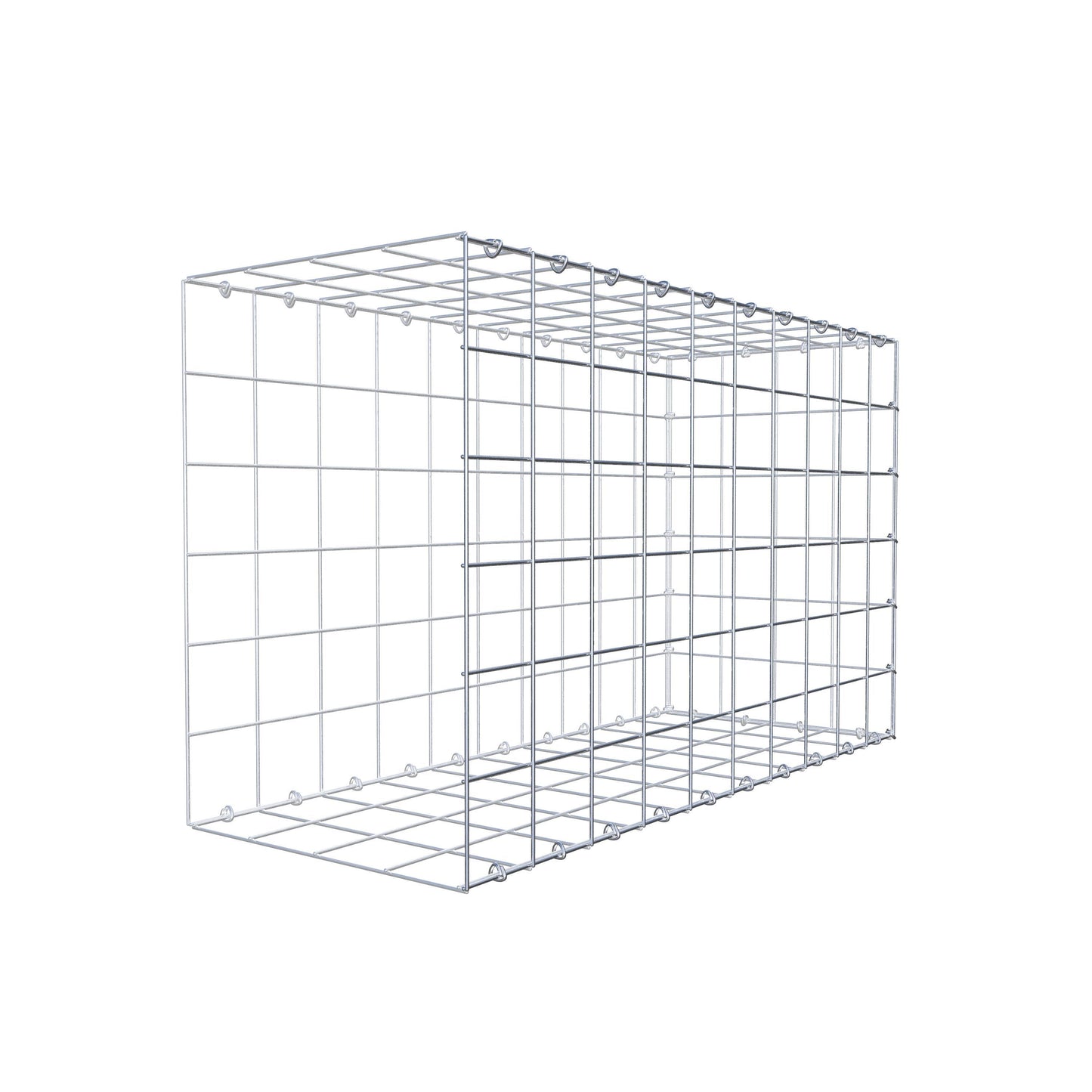 Type 2 oplegkorf 100 cm x 60 cm x 40 cm (L x H x D), maaswijdte 10 cm x 10 cm, C-ring