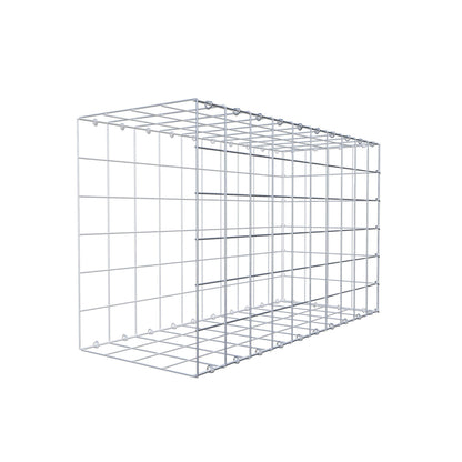 Type 2 oplegkorf 100 cm x 60 cm x 40 cm (L x H x D), maaswijdte 10 cm x 10 cm, C-ring