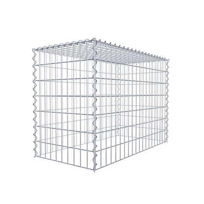 Add-on schanskorf type 3 100 cm x 70 cm x 50 cm (L x H x D), maaswijdte 5 cm x 10 cm, spiraalvormig