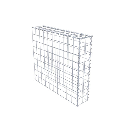 Add-on schanskorf type 4 100 cm x 90 cm x 20 cm (L x H x D), maaswijdte 10 cm x 10 cm, spiraal