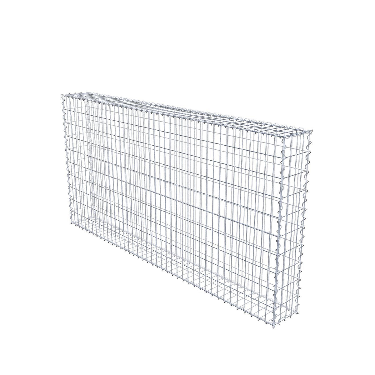 Gabione 200 cm x 100 cm x 20 cm (L x H x T), Maschenweite 5 cm x 10 cm, Spirale