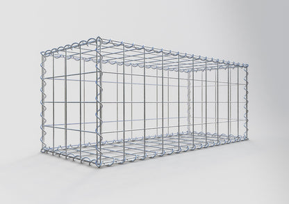 Schanskorf 100 cm x 40 cm x 40 cm (L x H x D), maaswijdte 10 cm x 10 cm, spiraalvormig